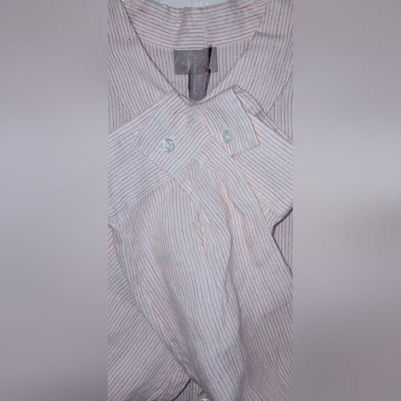 J. JILL long sleeve PINK stripe Shirt 1X - Picture 3 of 6